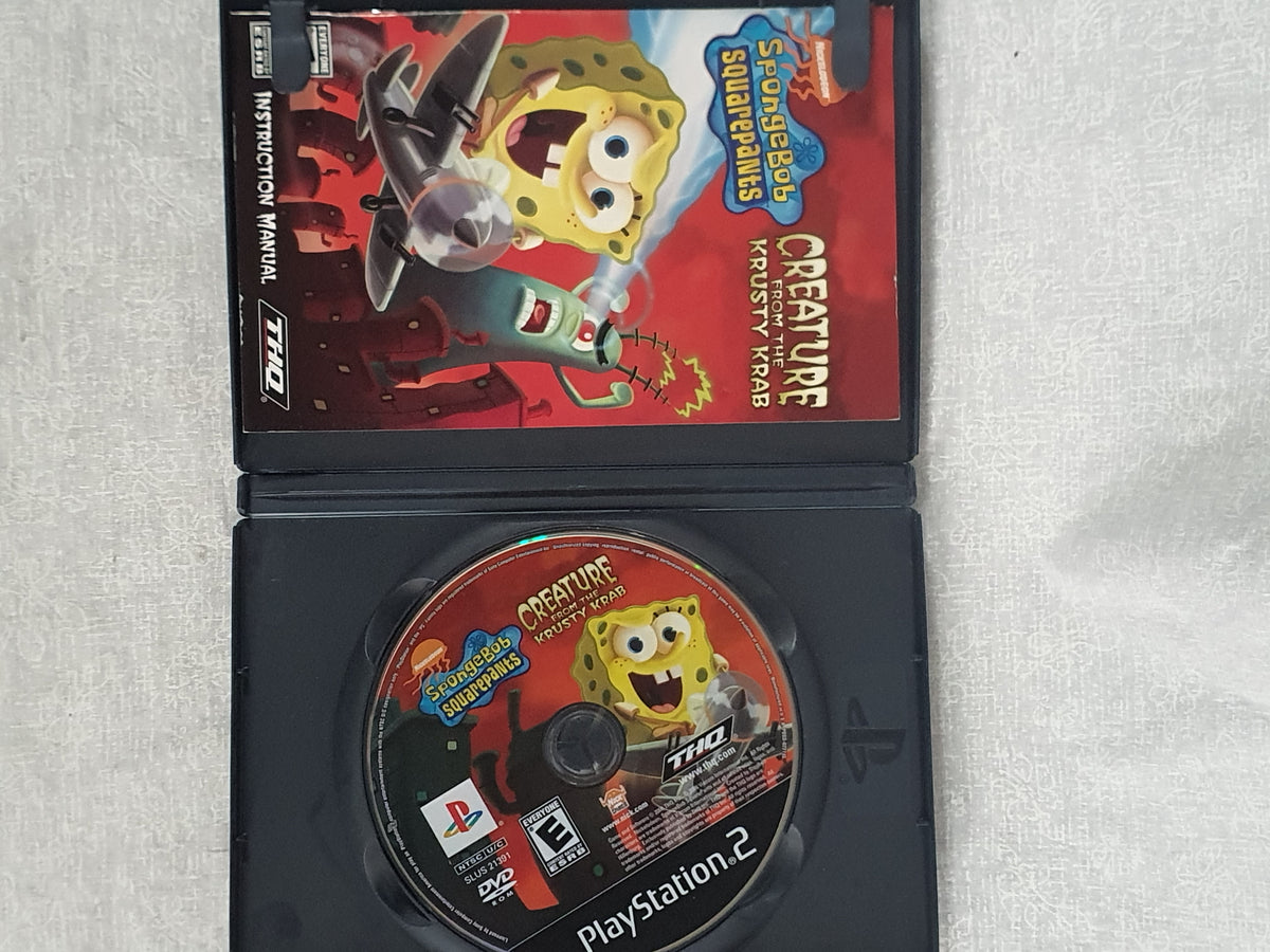 SpongeBob SquarePants: Creature from the Krusty Krab (Sony PlayStation 2, 2006) Complete CIB Tested Disc Very Good