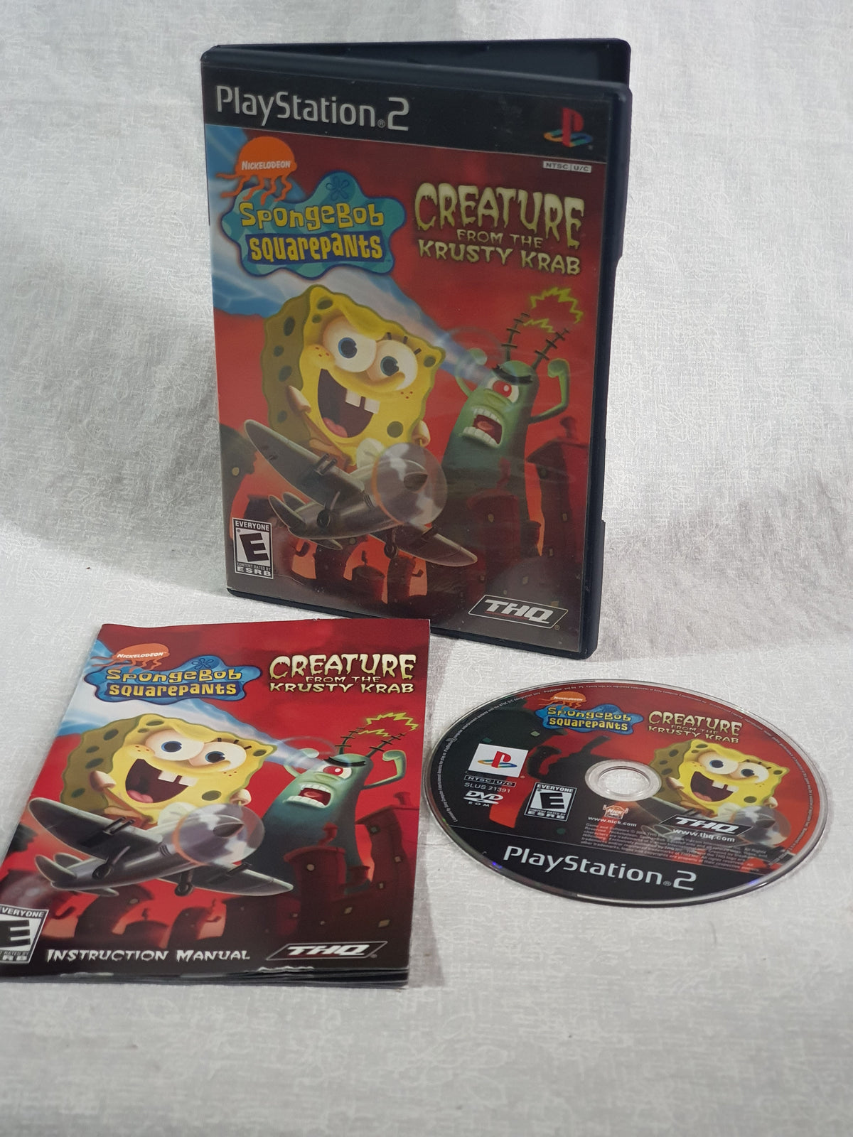 SpongeBob SquarePants: Creature from the Krusty Krab (Sony PlayStation 2, 2006) Complete CIB Tested Disc Very Good