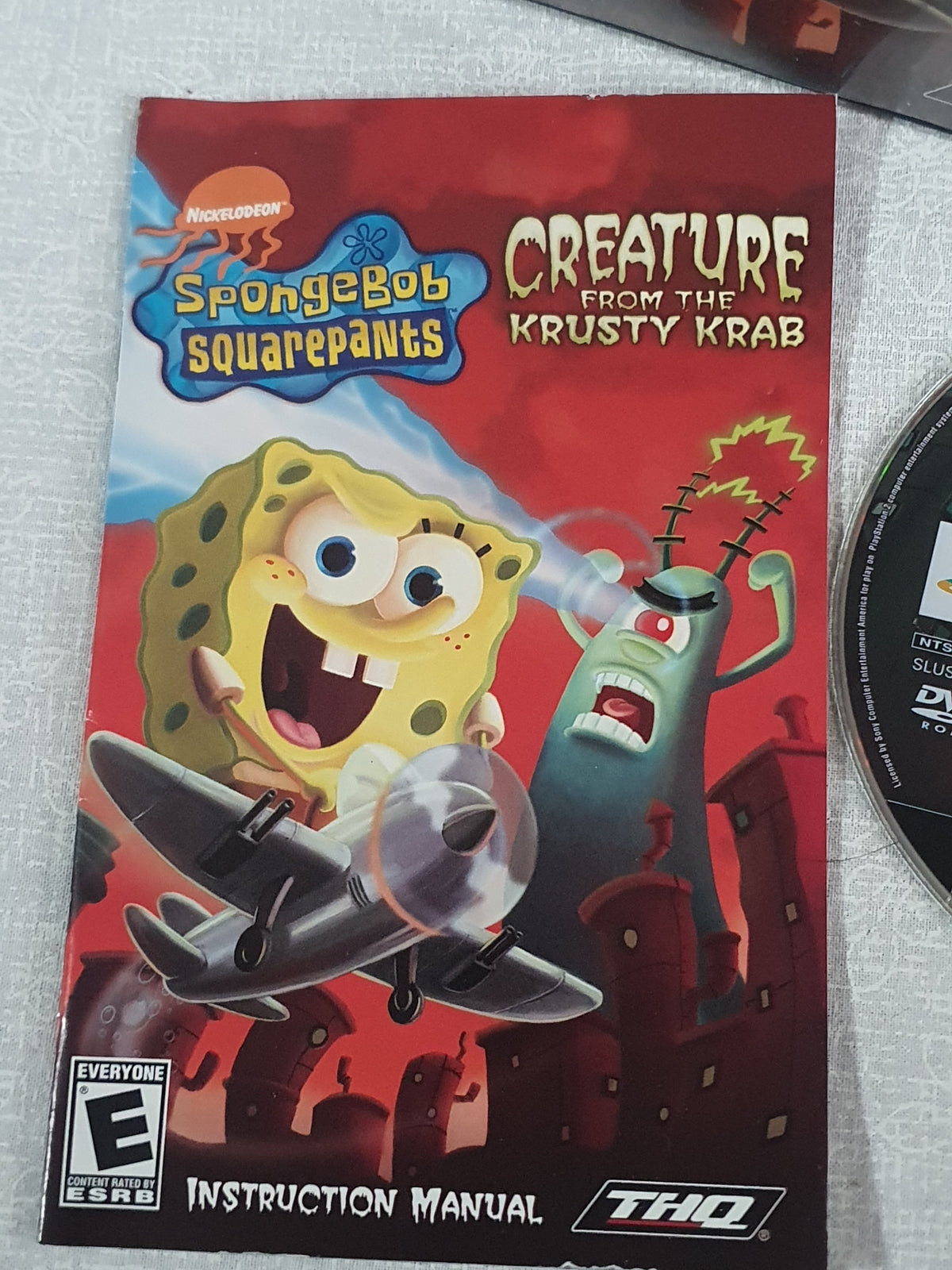 SpongeBob SquarePants: Creature from the Krusty Krab (Sony PlayStation 2, 2006) Complete CIB Tested Disc Very Good