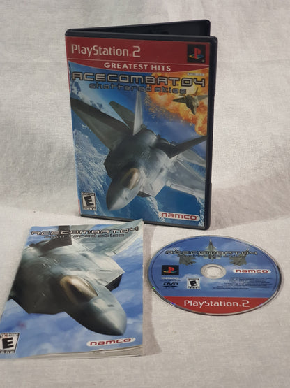 Ace Combat 4 Shattered Skies PS2 CIB W Reg Card Clean 2001 PlayStation 2 Tested Very Good Complete Collector Namco Original Flight Classic