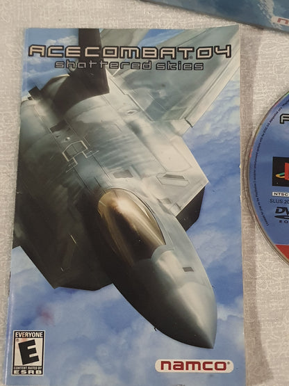 Ace Combat 4 Shattered Skies PS2 CIB W Reg Card Clean 2001 PlayStation 2 Tested Very Good Complete Collector Namco Original Flight Classic