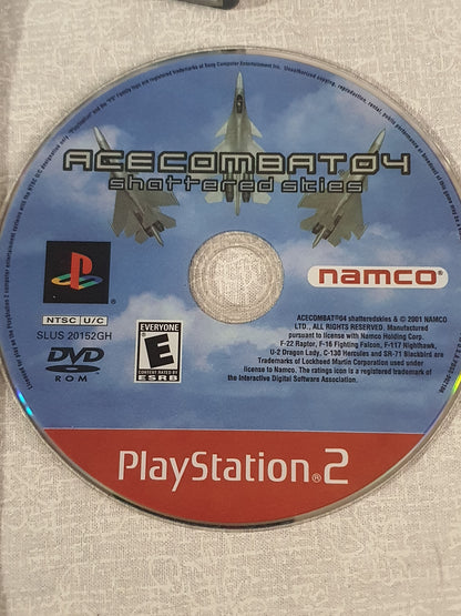 Ace Combat 4 Shattered Skies PS2 CIB W Reg Card Clean 2001 PlayStation 2 Tested Very Good Complete Collector Namco Original Flight Classic
