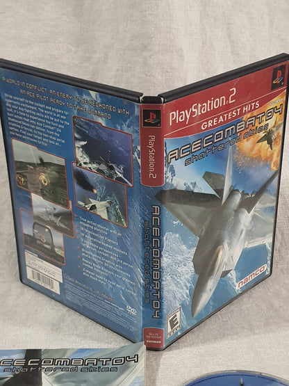 Ace Combat 4 Shattered Skies PS2 CIB W Reg Card Clean 2001 PlayStation 2 Tested Very Good Complete Collector Namco Original Flight Classic