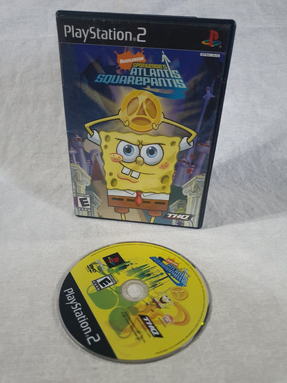 SpongeBob Atlantis SquarePantis PS2 PlayStation 2 2007 Tested Very Good Disc Collector THQ Original Cartoon Platformer Classic
