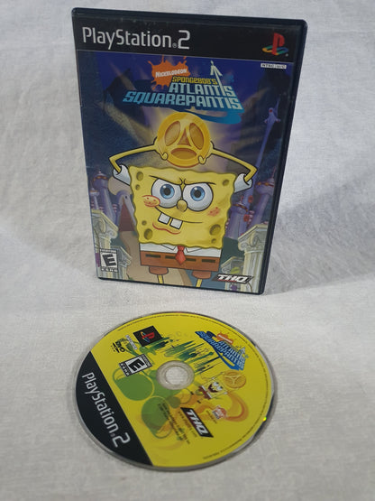 SpongeBob Atlantis SquarePantis PS2 PlayStation 2 2007 Tested Very Good Disc Collector THQ Original Cartoon Platformer Classic
