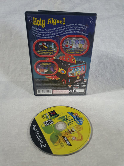 SpongeBob Atlantis SquarePantis PS2 PlayStation 2 2007 Tested Very Good Disc Collector THQ Original Cartoon Platformer Classic