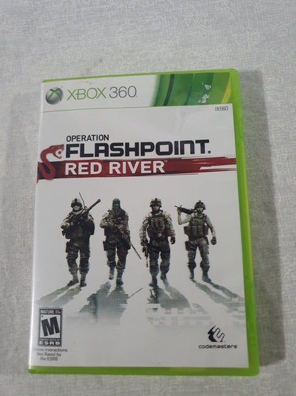 Operation Flashpoint Red River Xbox 360 Game Tested Very Good Shooter Codemasters 2011 Tactical Military Original