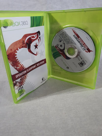 Operation Flashpoint Red River Xbox 360 Game Tested Very Good Shooter Codemasters 2011 Tactical Military Original