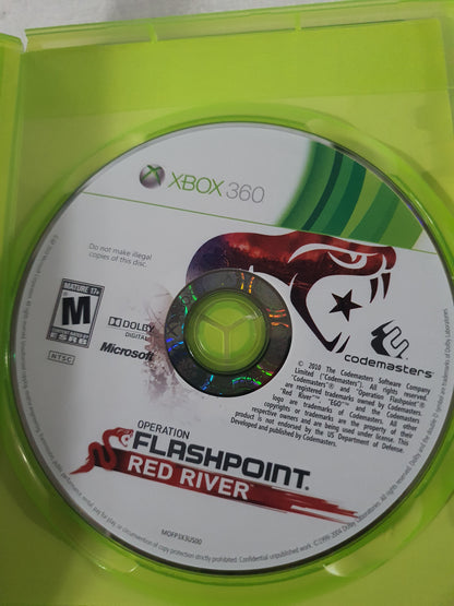 Operation Flashpoint Red River Xbox 360 Game Tested Very Good Shooter Codemasters 2011 Tactical Military Original
