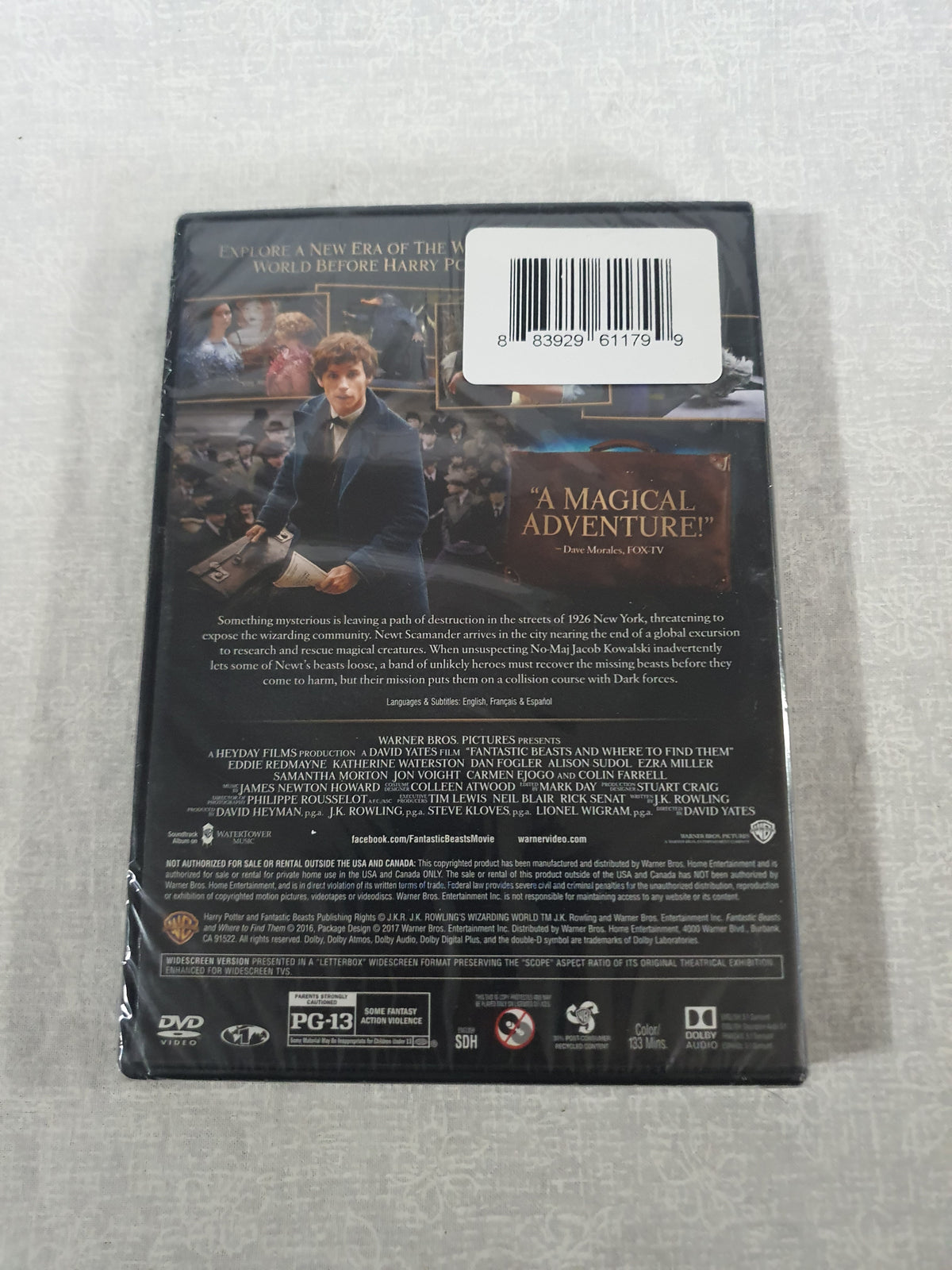 Fantastic Beasts and Where to Find Them (DVD, 2017, Widescreen) NEW