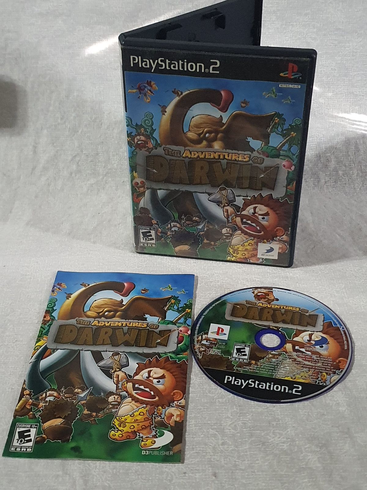Adventures of Darwin Sony PlayStation 2 PS2 Game 2007 Platformer Action Puzzle Adventure Complete Survival Kids Family Friendly Original