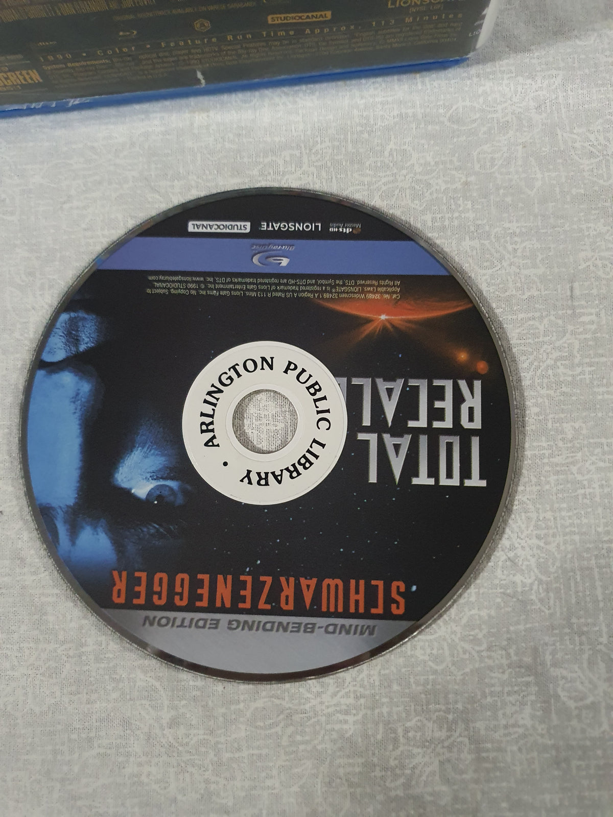 Total Recall Mind-Bending Edition Blu-ray Arnold Schwarzenegger Sci-Fi Action Thriller 1990 Paul Verhoeven Mars Classic Original