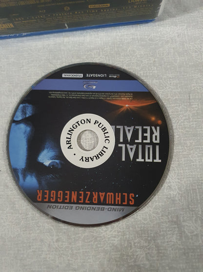 Total Recall Mind-Bending Edition Blu-ray Arnold Schwarzenegger Sci-Fi Action Thriller 1990 Paul Verhoeven Mars Classic Original