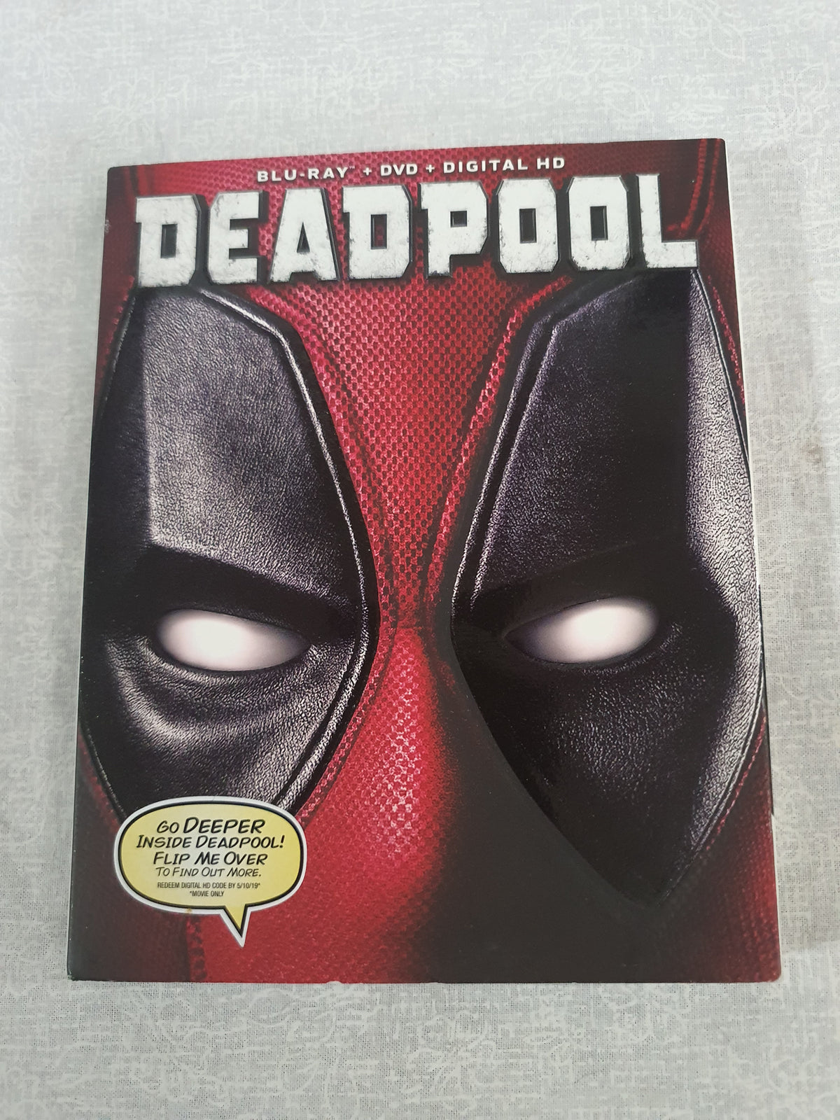 Deadpool Blu-ray DVD 2016 2 Disc Slipcover Ryan Reynolds Marvel Superhero Action Comedy Uncut Original Fox X-Men Antihero