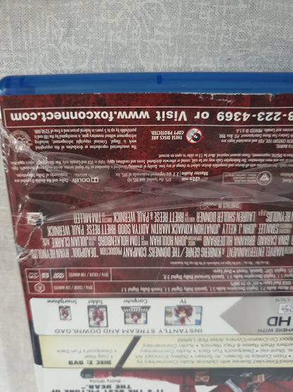 Deadpool Blu-ray DVD 2016 2 Disc Slipcover Ryan Reynolds Marvel Superhero Action Comedy Uncut Original Fox X-Men Antihero