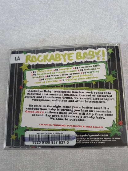 Rockabye Baby Lullaby Renditions Green Day CD Childrens Music 2008 Album Instrumental Punk Rock Shower Gift Soothing Sleep