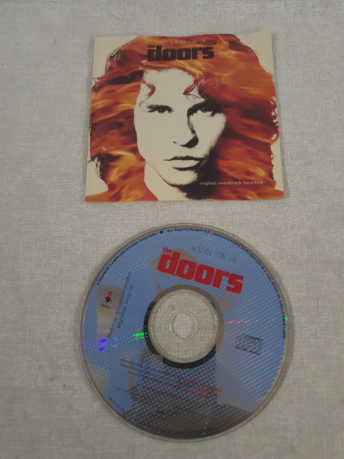 The Doors Original Soundtrack Recording CD 1991 Elektra 96047-2 Oliver Stone Film Music Classic Rock Jim Morrison Val Kilmer
