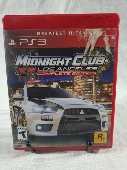Midnight Club Los Angeles PS3 PlayStation 3 Racing Game Rockstar Open World Street Complete Edition Classics