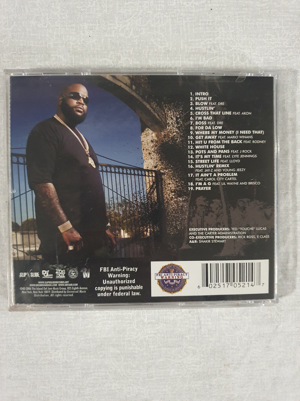 Rick Ross Port Of Miami CD 2006 Explicit Slip N Slide Def Jam Hip Hop Debut Album Hustlin