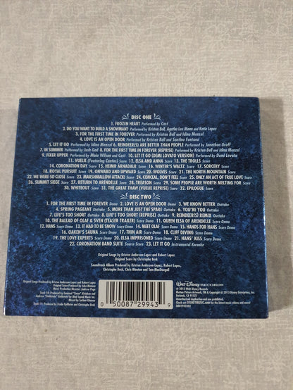 Frozen Deluxe Soundtrack 2 Disc CD Disney 2013 Let It Go Original Motion Picture Score Edition