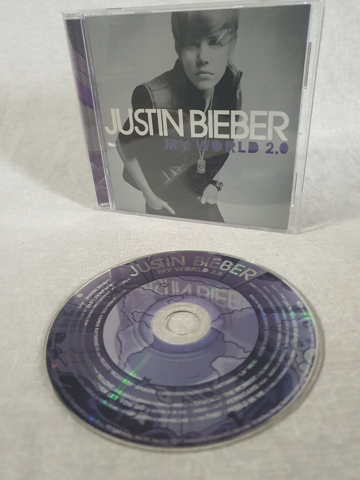 Justin Bieber My World 2.0 CD 2010 Album Baby Somebody To Love Island Def Jam Teen Pop Collector Edition