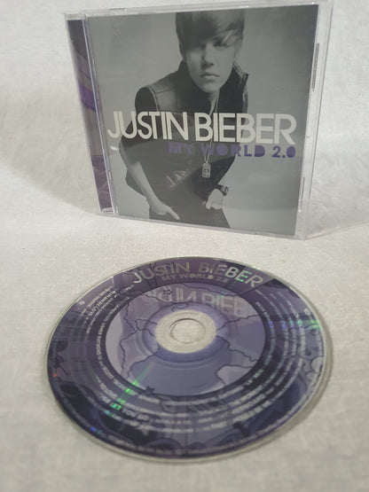 Justin Bieber My World 2.0 CD 2010 Album Baby Somebody To Love Island Def Jam Teen Pop Collector Edition