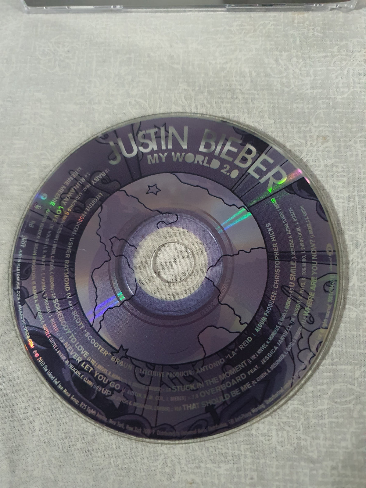 Justin Bieber My World 2.0 CD 2010 Album Baby Somebody To Love Island Def Jam Teen Pop Collector Edition