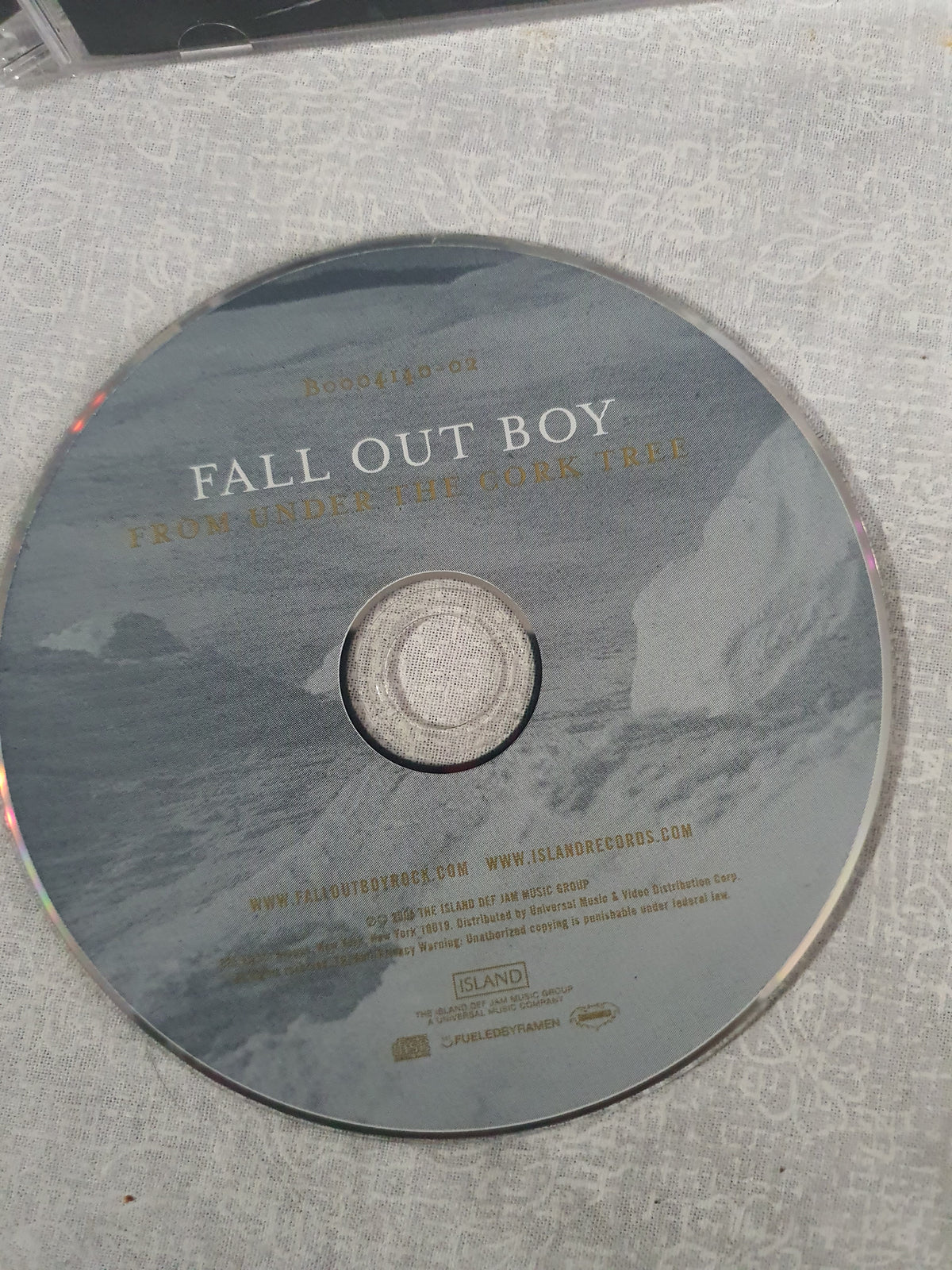Fall Out Boy From Under Cork Tree CD 2005 Pop Punk Album Sugar We're Going Down Dance Fueled By Ramen