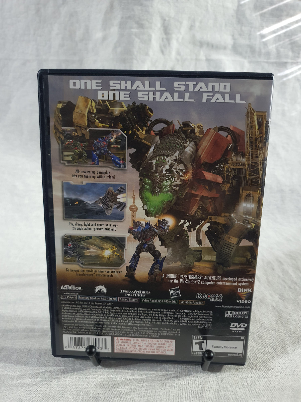 Transformers Revenge of the Fallen PS2 PlayStation 2 Game Complete Action 2009