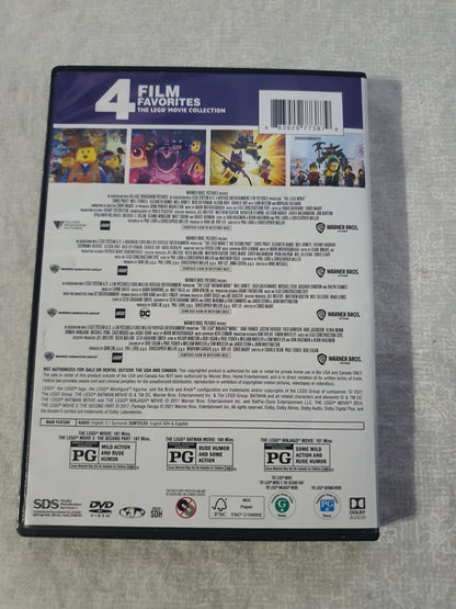 The Lego Movie Collection DVD Set Complete Trilogy Box Family Animation Emmet Batman Unikitty