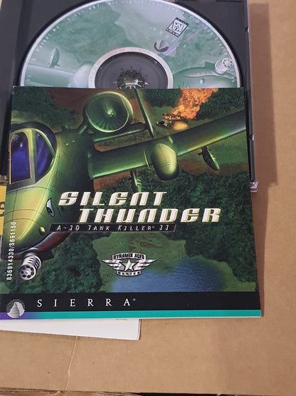 Silent Thunder A-10 Big Box PC Game Flight Sim Combat Collector Edition Vintage Retro