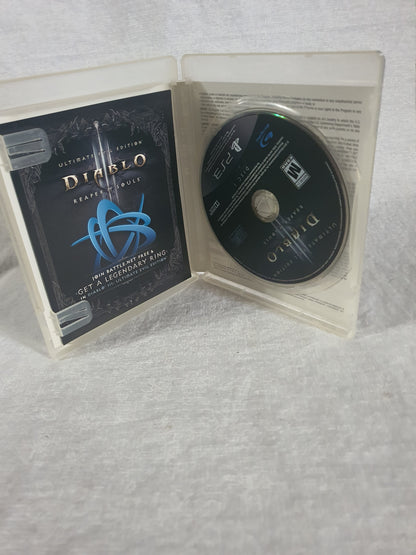 Diablo III Reaper of Souls Ultimate Evil Edition PS3 PlayStation 3 Game Case Disc Bonus Diablo III Included Blizzard