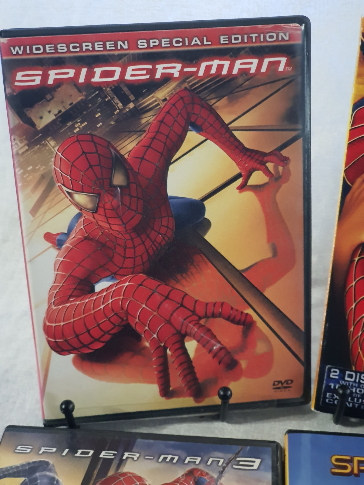 Spider-Man DVD Lot 4 Films Spider-Man 1 Widescreen Special Edition 2 2 Discs 3 Homecoming Marvel Superhero Movies