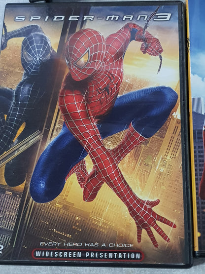 Spider-Man DVD Lot 4 Films Spider-Man 1 Widescreen Special Edition 2 2 Discs 3 Homecoming Marvel Superhero Movies
