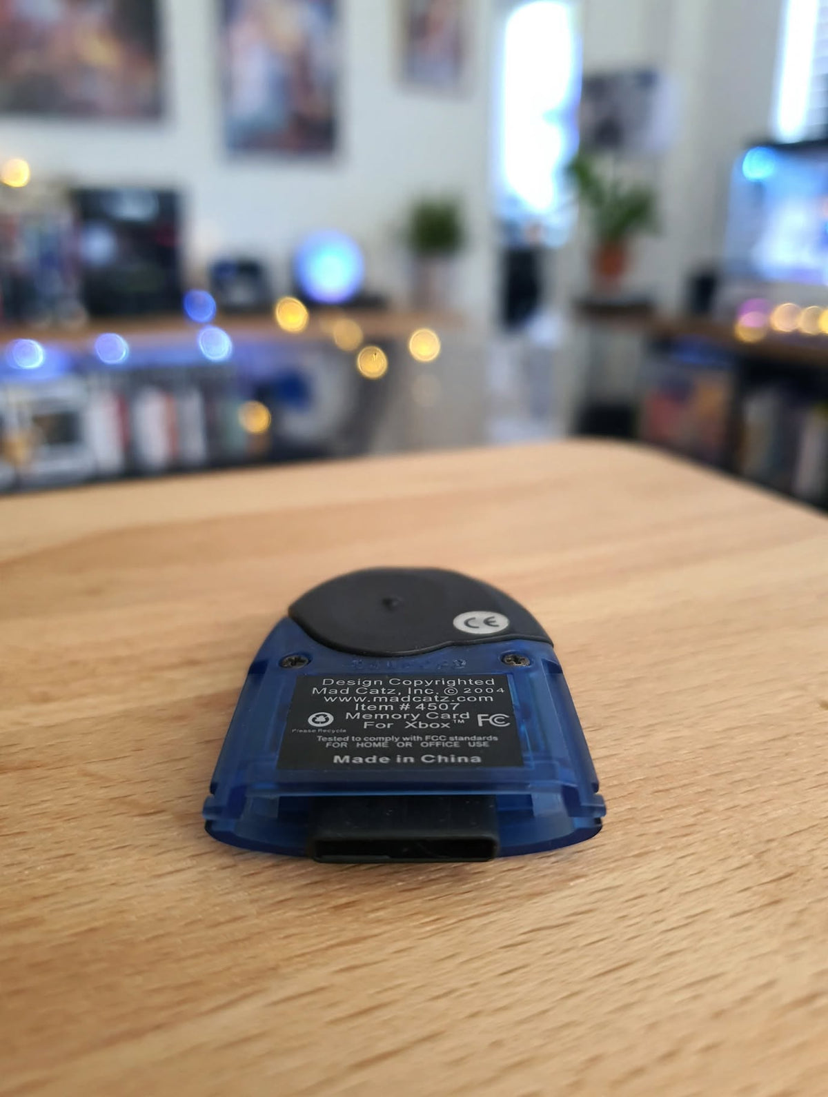 Mad Catz Memory Card For Xbox Original Item 4507 Blue Clear 2004 Save Game Storage Controller Slot