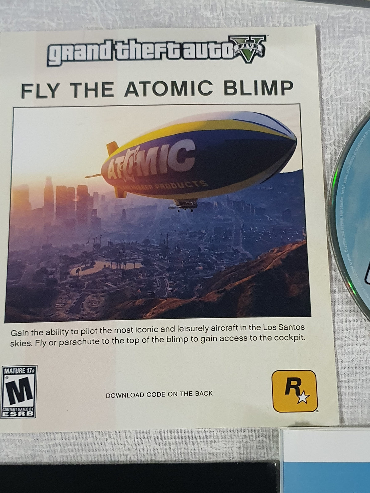 Rockstar Games Grand Theft Auto V PS3 Complete w/ Manual & Map NTSC-U/C M