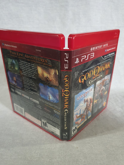 God of War Collection PS3 Greatest Hits Two Games God of War 1 and 2 Remastered Case Disc Manual Sony Santa Monica