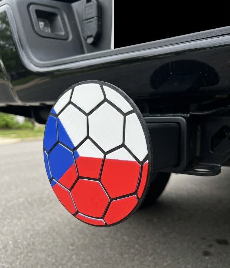 Czech Republic Trailer Hitch Cover - FIFA World Cup Football Soccer Fan