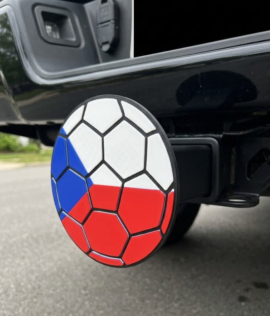 Czech Republic Trailer Hitch Cover - FIFA World Cup Football Soccer Fan