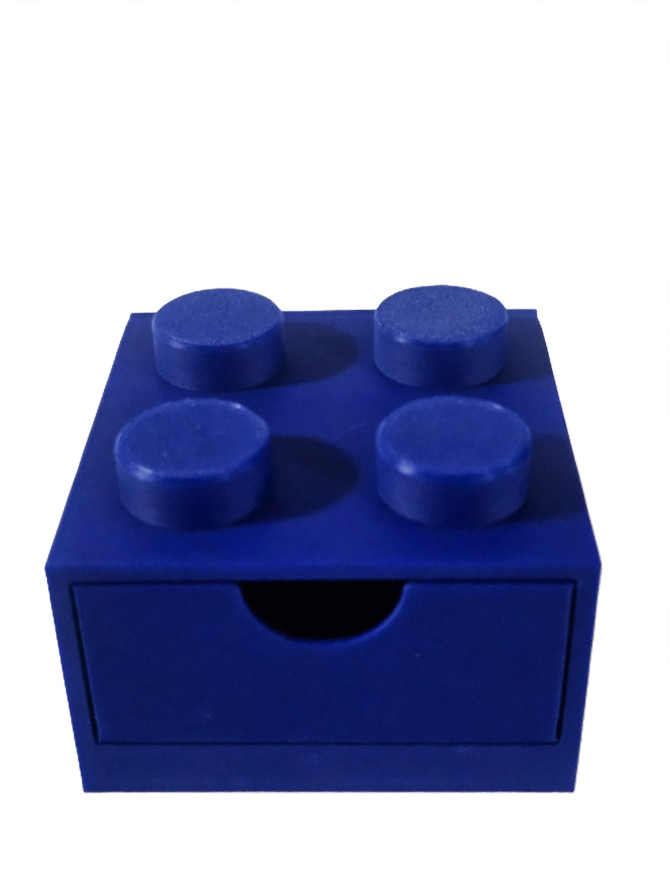 Drawer Organizer, Desktop Storage Box, Office Caddy for Pens, Notes and Home Use - Multi-Compartment Bin for Desk, Vanity and Drawer Storage Blue
