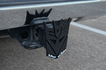 Dark Evil Black Transformers Deception Trailer Hitch Receiver Cover Plug Cap