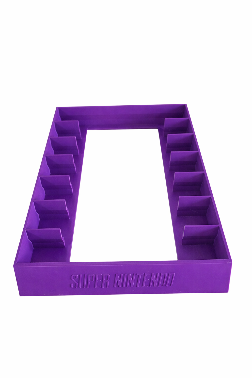 SNES Super Nintendo System Game Stand Cartridge Holder Display Rack 7 Videogame
