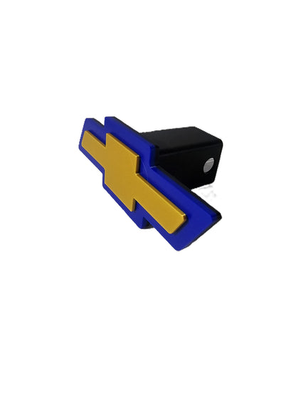 Blue Gold Chevrolet Chevy Truck Black Bowtie Cover Plug Cap Hitch Silverado 1500