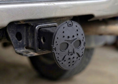 Dark Evil Hockey Zombie Horror Mask Cover Plug Cap Tow Hitch 2" Receiver Ford Chevy Ram Halloween Gift Tailgate