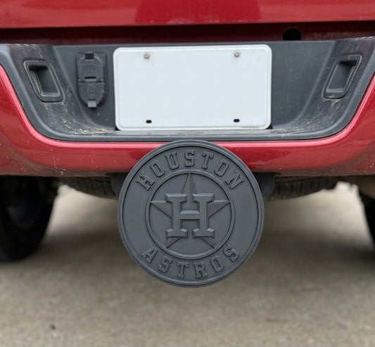 Houston Astros Trailer Hitch Plug Cap Truck - For 2" Receiver - 5" Emblem Blackout Star H Logo Baseball Tow Hitch Cap Truck Accessory (Copy)