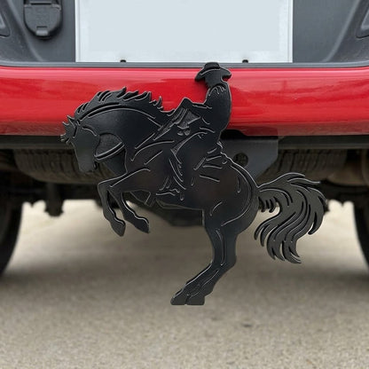 Cowboy Rancher Horse Trailer Hitch Plug Cap Western Equestrian Truck SUV Gift Receiver Cover Rodeo