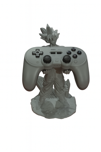 Dragon Ball Figure Phone Device Controller Holder Stand Son Goku PlayStation Nintendo Xbox Samsung iPhone 8bit DO Game Room Shelf Table