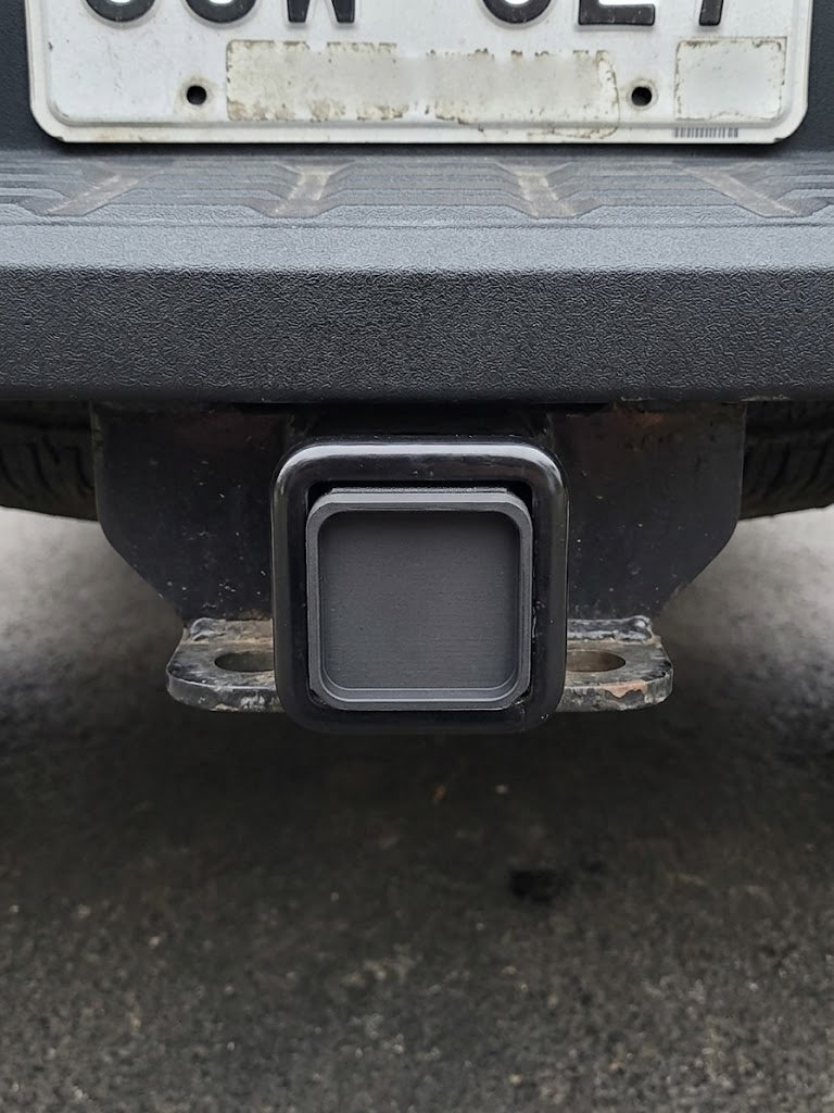Trailer Hitch Vault Cap Cover - Hidden Compartment Safe to Stash Store Hide Keys, Cash & Valuables - Waterproof Secure Storage for Trucks 2" Receivers 7" Long
