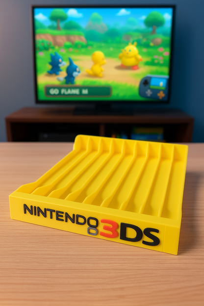 Nintendo 3DS Game Case Holder Display Stand Yellow Sponge Bob Pikachu NTR001