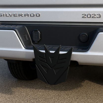 Transformers Dark Deception Trailer Hitch Receiver Cover Plug Cap 2x2" Receiver Ford F-150 Chevy Silverado Dodge Ram